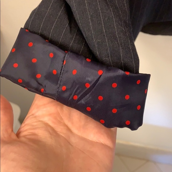 Navy Pinstripe Blazer - Picture 6 of 8